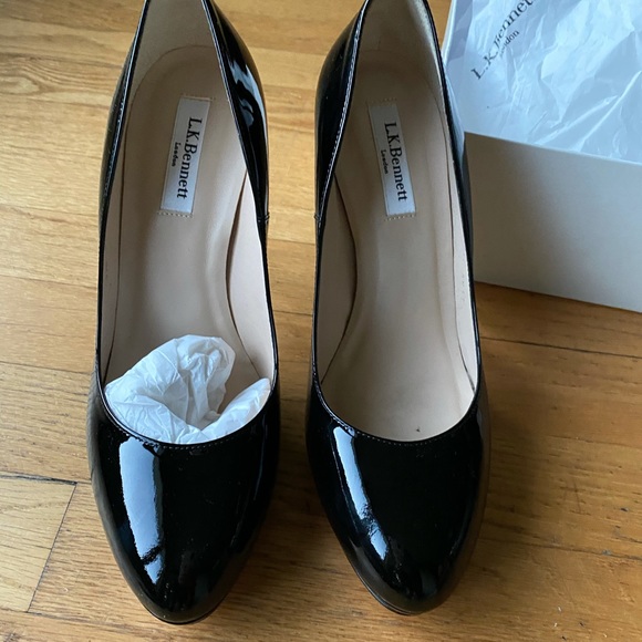 L.K. Bennett New Sledge (Black Patent Leather) - Picture 6 of 6